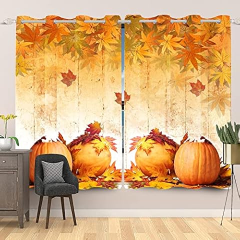 SDOTPMT Cortina de Ventana Otoño 117x138cm Cover