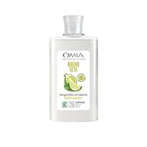 Omia, Bagno Seta EcoBio al Bergamotto di Calabria, Bagnoschiuma Energizzante, Rende la Pelle Luminosa e Idratata, Dermatologicamente Testato, Flacone da 400 ml