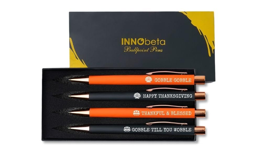 Stylo à bille Thanksgiving InnoBeta stylo à dinde pour cadeaux ados et adultes