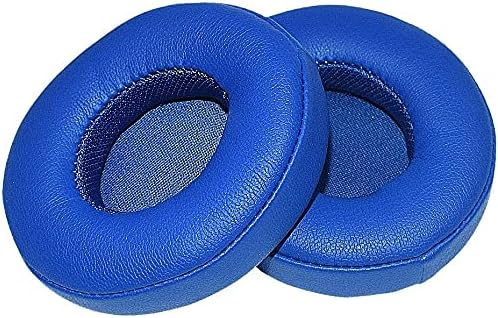 Alitutumao Replacement Solo 3 Ear Pads Ear Cushion Memory Foam Earpads Compatible with Beats Solo 2 Solo 3 Wireless Headphones with Soft Protein Leather, Blue