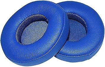 Alitutumao Replacement Solo 3 Ear Pads Ear Cushion Memory Foam Earpads Compatible with Beats Solo 2 Solo 3 Wireless Headphones with Soft Protein Leather, Blue