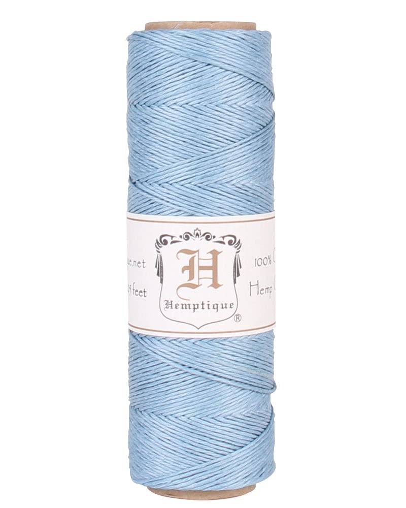 Hemptique 5070816 Hemp Cord Spool, 10 lb, Light Blue