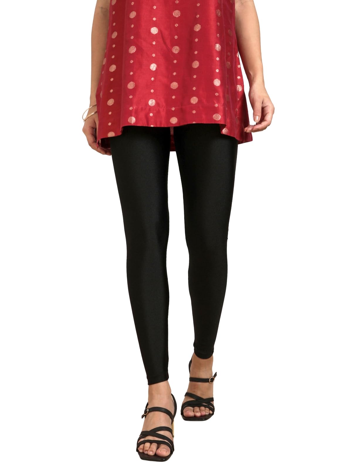 Twin Birds Women's Shimmer Legging - Radiant Series - No Marks Elastic Band - Snug fit Comfortable Active Wear S - 2XL