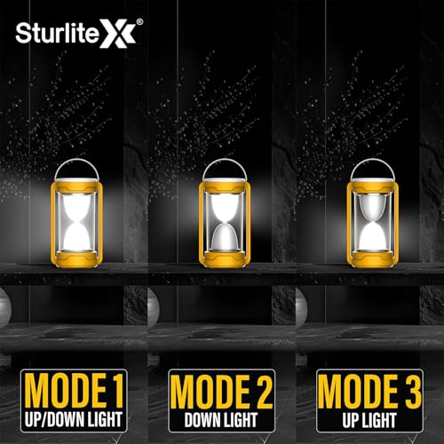 Image of Sturlite Moz 18W LED Portable Lantern| 360 Light Spread| 2200mAh Rechargeable Li-ion Battery| Upto 5Hrs Long Battery Back Up| 2 Brightness Modes LED Lamp - (Pack of 1)