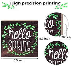 Jetechellospringwoodensignspringtabledecorationsmallrusticeasterwoodsignfarmhousestandingblocksignspringtablecenterpiecespringdecorationforhomelivingroom6x6inch Urban Country Home Decor Jetec hello spring wooden sign spring table decoration small rustic easter wood sign farmhouse standing block sign spring table centerpiece spring decoration for home living room 6 x 6 inch urban country home decor