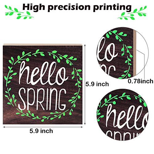 Jetechellospringwoodensignspringtabledecorationsmallrusticeasterwoodsignfarmhousestandingblocksignspringtablecenterpiecespringdecorationforhomelivingroom6x6inch Urban Country Home Decor Jetec hello spring wooden sign spring table decoration small rustic easter wood sign farmhouse standing block sign spring table centerpiece spring decoration for home living room 6 x 6 inch urban country home decor