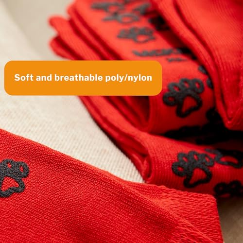 McKesson Unisex Non-skid Slipper Socks Adult Sz. 7.5 to 10 Red3