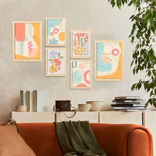 Cadres de posters de fleurs Nacnic : solution déco murale complète A4 A3 - 6