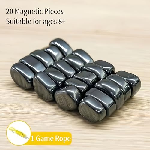 hemeilibao Strategie- & Geschicklichkeitsspiel mit 20 stabilen Bausteinen | Kompaktes Reise- & Partyspiel für Erwachsene & Familie | Kreatives Logikspiel für Büro & Zuhause