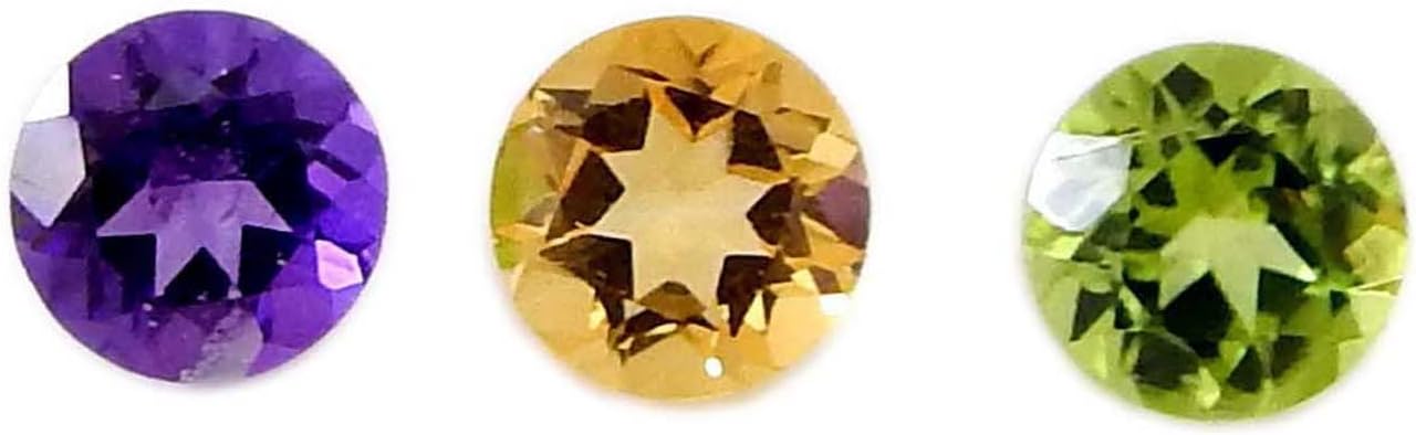 Natural Amethyst Blue Topaz Citrine Carnelian Garnet Peridot 6mm round faceted brilliant cut AAA quality loose calibrated gemstones for jewelry making