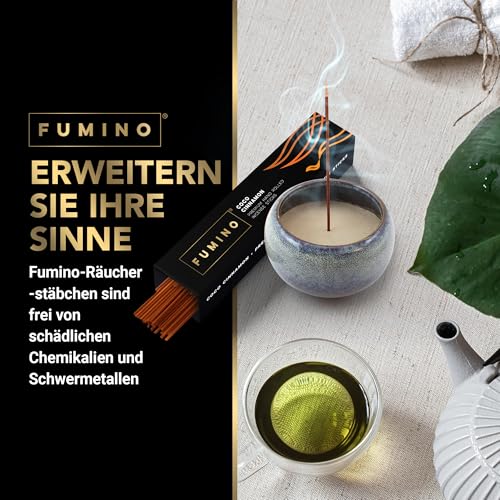 Fumino Räucherstäbchen Set Essentiell – Handgefertigte Masala Agarbatti für Entspannung, Meditation & Duft – 6 Boxen, 84 Stäbchen