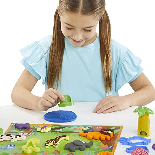 Play-Doh Animal Adventure Set, Arts And Crafts Toys For 3 Year Old Girls & Boys, 45 Tools, 10 Cans, Perfect Easter Basket Stuffers, Great Easter Toys Or Easter Gifts For Kids (Amazon Exclusive) #TOP4