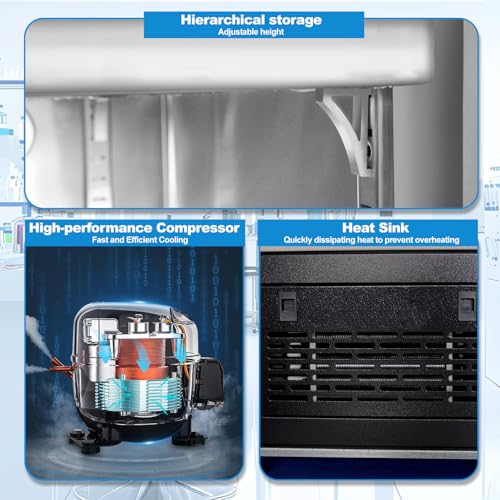30L Ultra-Low Temperature Freezer -86°C/-123°F, Lab Cryogenic Freezer with Digital Display & Alarm, ±0.1°C Precision for Vaccine/Biological Sample Storage