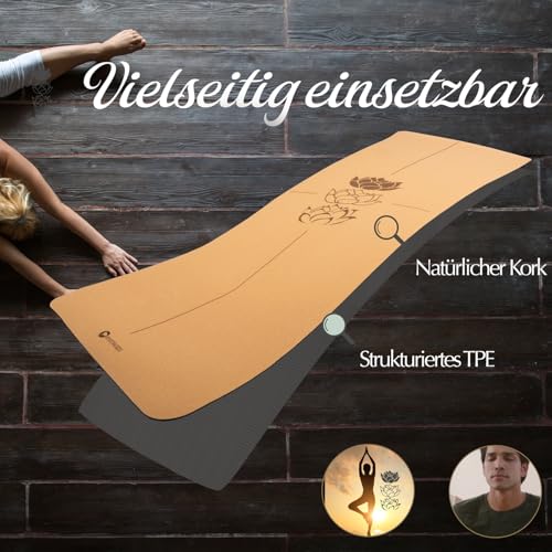 Yogamatte-Kork-Personalisierbar-von-SPORTS-HERO-Yoga-Matte-Kork-rutschfest-mit-Wunschgravur-100-nachhaltig-schadstofffrei-183-x-61-x-05-cm-Individuelle-Wunschgravur-Personalisierbar | Dealmeister.io Alt tag für bilder post titel