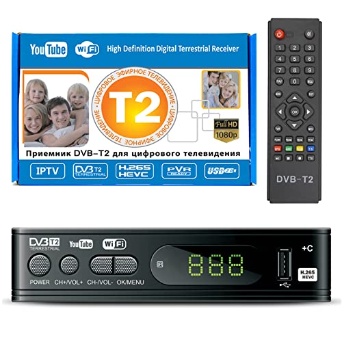 [Alta compatibilit] Decoder digitale terrestre dvb t2, supporta ASF/AVI/VOB/MPEG/DAT/WMV/FLV/MP4/TP/ISO/MPG e altri formati di riproduzione video; supporta MP3/WMA/WAW/OGG/AAC/lpcm e altri formati di riproduzione di formati audio.