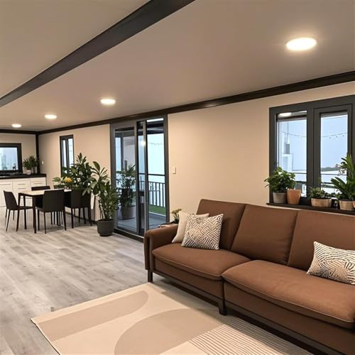 Prefabricated Tiny Home for Sale, 20ft Expandable Customized Container House with 2 Bedrooms, Kitchen and Bathroom, Portable Modular Foldable Tiny House to Live in for Adults for Office and Camping - Image 4