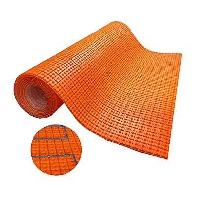 MAXKOSKO Heating Cable Underlayment Membrane, Easy Installation and Uncoupling Heated Floor Mat, Waterproof and Tile Anti-Fracture 108 Sq. Ft.