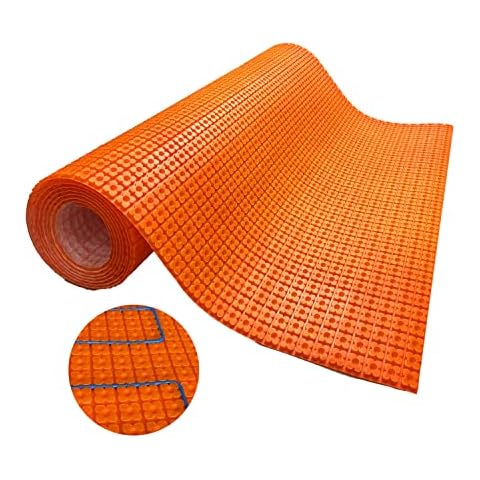 MAXKOSKO Heating Cable Underlayment Membrane, Easy Installation and Uncoupling Heated Floor Mat, Waterproof and Tile Anti-Fracture 108 Sq. Ft. Cover