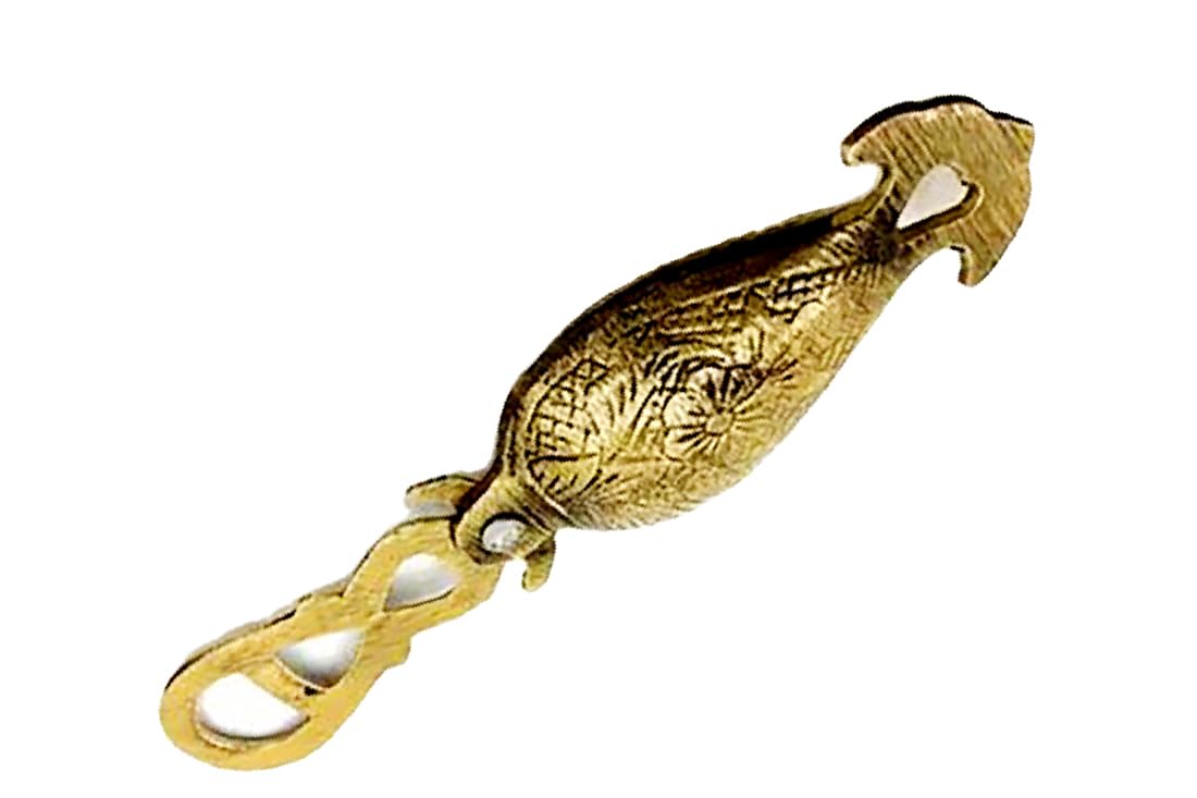 Pure Brass Kajrota Kajal Dani, Traditional Handcrafted Surma Box for Kids and Babies, 100% Brass Container-image-13