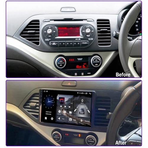 Pantalla Android Auto KIA Picanto RHD fluida de 4 Núcleos con Mirror Link y Bluetooth Manos Libres 2