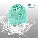 ✔ 【limpieza y modo de masaje】: pulsos de sonido de alta frecuencia permiten la eliminación de suciedad, aceite, residuos de maquillaje y puntos negros y Aknebehandlung.Niederfrequenzimpulse promover la circulación sanguínea en zonas de riesgo de plegado y aumentan la producción de colágeno y elastina para restaurar la fuerza y elasticidad de la piel; Después de la limpieza facial, masajee la cara con el cepillo facial de silicona, relaje la piel y promueva la circulación sanguínea