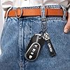 Leather Car Keychain for Anime Fans, Key Fob Holder & Replacement Keyring, Auto Accessory - Image 2