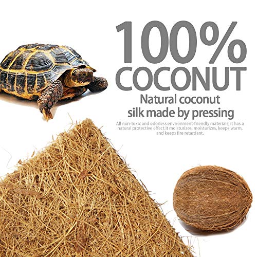 BLSMU Reptile Carpet,Coconut Fiber Substrate,Lizard Cage Mat,Coco Fiber