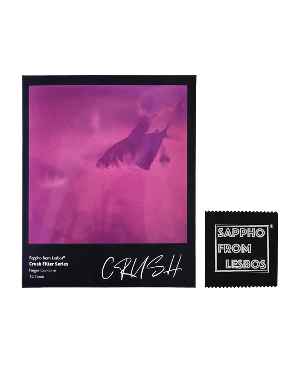 指用コンドーム Sappho from lesbos Crush Pink ローション付き（400ｍｇ）12個入 0.03ミリ | フィンガーコンドーム 指ドーム 指サック 潤滑ゼリー増量 フィンガー専用 女性用 ピンク色超薄型