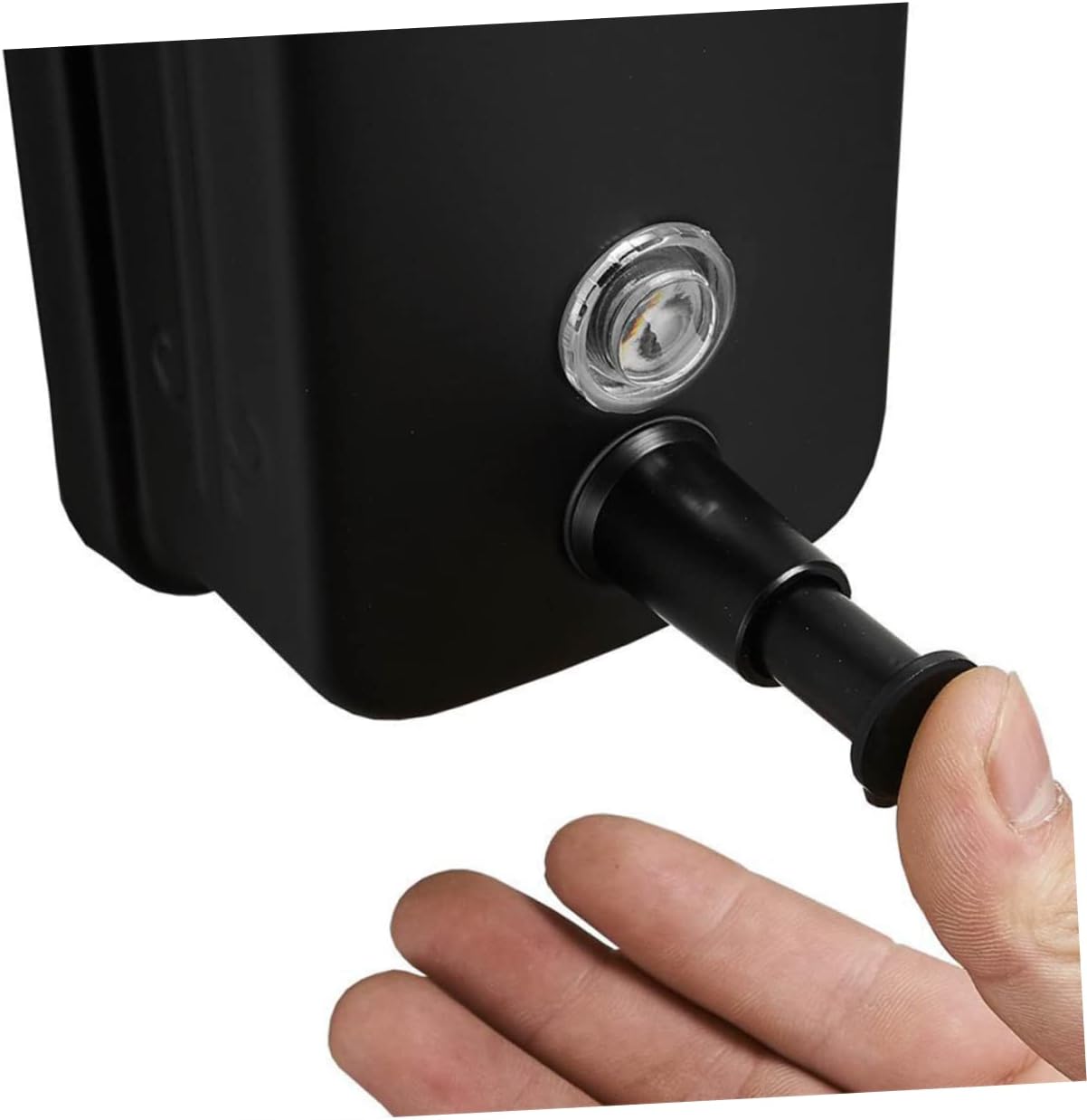 1pc Wall-Mounted Soap Dispenser Stainless Soap Container for Bathroom and Kitchen Refillable for Shampoo Conditioner and Shower Gel Black