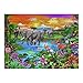 XIAOXINGXING 1000 Piezas Jigsaw Puzzles Rompecabezas de Lago de Africa Adultos y niños Brain Challenge Puzzle