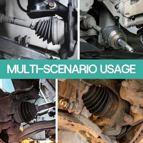 3 Stück Achsmanschetten Faltenbalg, Universal CV Manschetten Reparatursatz mit Schellen Kabelbindern Montagekegel Auto Flexibles Silikon Antriebswellenmanschette für 19–24mm Wellen