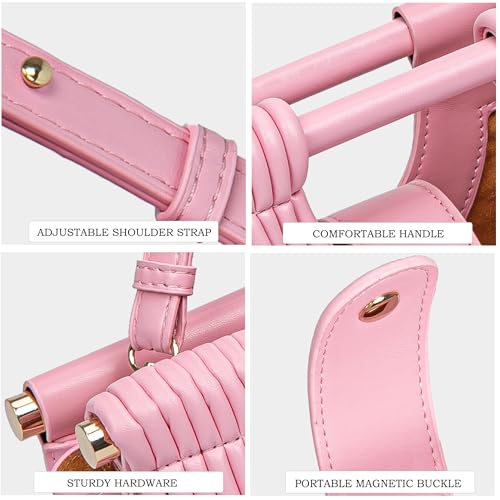 Image of Trendy Woven Evening Clutch Purse Half Round Designer Shoulder /Crossbody Bag Top-Handle Satchel Handbags