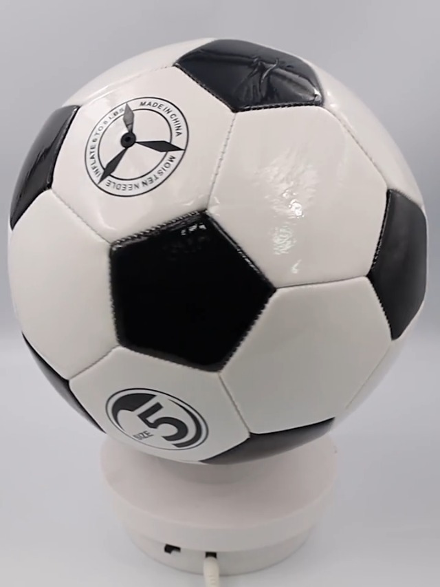 Ballon De Foot Classique Noir & Blanc Taille 4 – Yolispa Football Enfants Adultes Entraînement Match Extérieur Intérieur
