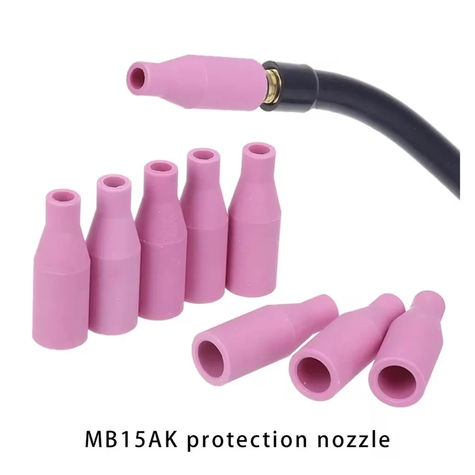 1/2/5/10PCS, MB-15AK 14AK Mig/Mag Ugello in Ceramica for Gas Euro Style Punta di Saldatura Ugello Coppa Scudo for Torcia di Saldatura(5PCs)