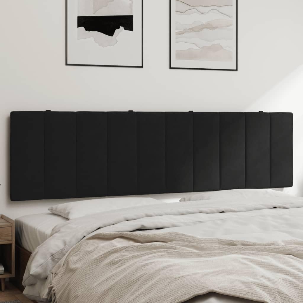 Genérico Cabecero de Cama Acolchado Hanko Terciopelo Negro 180 cm, Cabeceros y pies de Cama Negro,374683