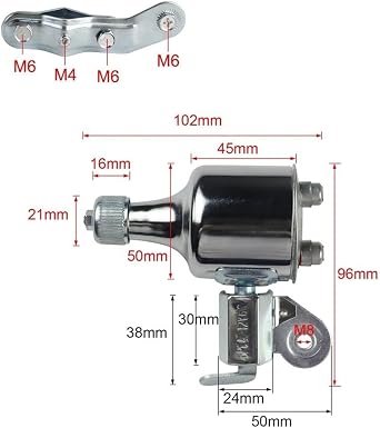 12V 6W Bicycle Dynamo Generator Compatible with Bike Wheel Generator Motorized Headlight and Tail Light Friction Generator
