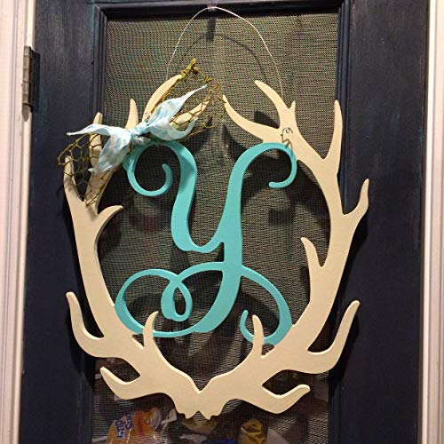 Unfinishedwoodco Antler Monogram S, Unfinished S #TOP7