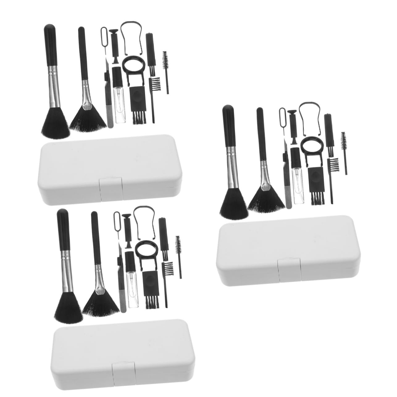 Alipis 3 Juegos Herramientas de Limpieza para Auriculares Kit Portátil de Limpieza Electrónica para Casa u Oficina de Dispositivos Electrónicos como Auriculares y