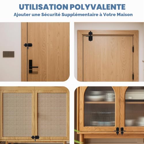Mooche Verrou Porte Interieure, Loquet Verrou en Acier Inoxydable – vue 9