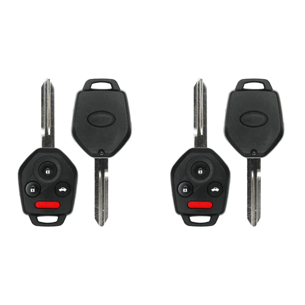 Replacement Keyless Remote Head Key Fob for Subaru Tribeca 2010 FCC CWTWBU766 Part Number 57497AG48A Pack of 2