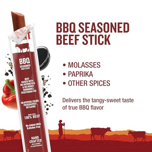 Vermont Smoke & Cure BBQ Beef Sticks - Healthy Protein Meat Snacks with BBQ Flavor - On the Go Healthier Snack for Adults & Kids - Portable Meat Snack- 24 Count - image 4