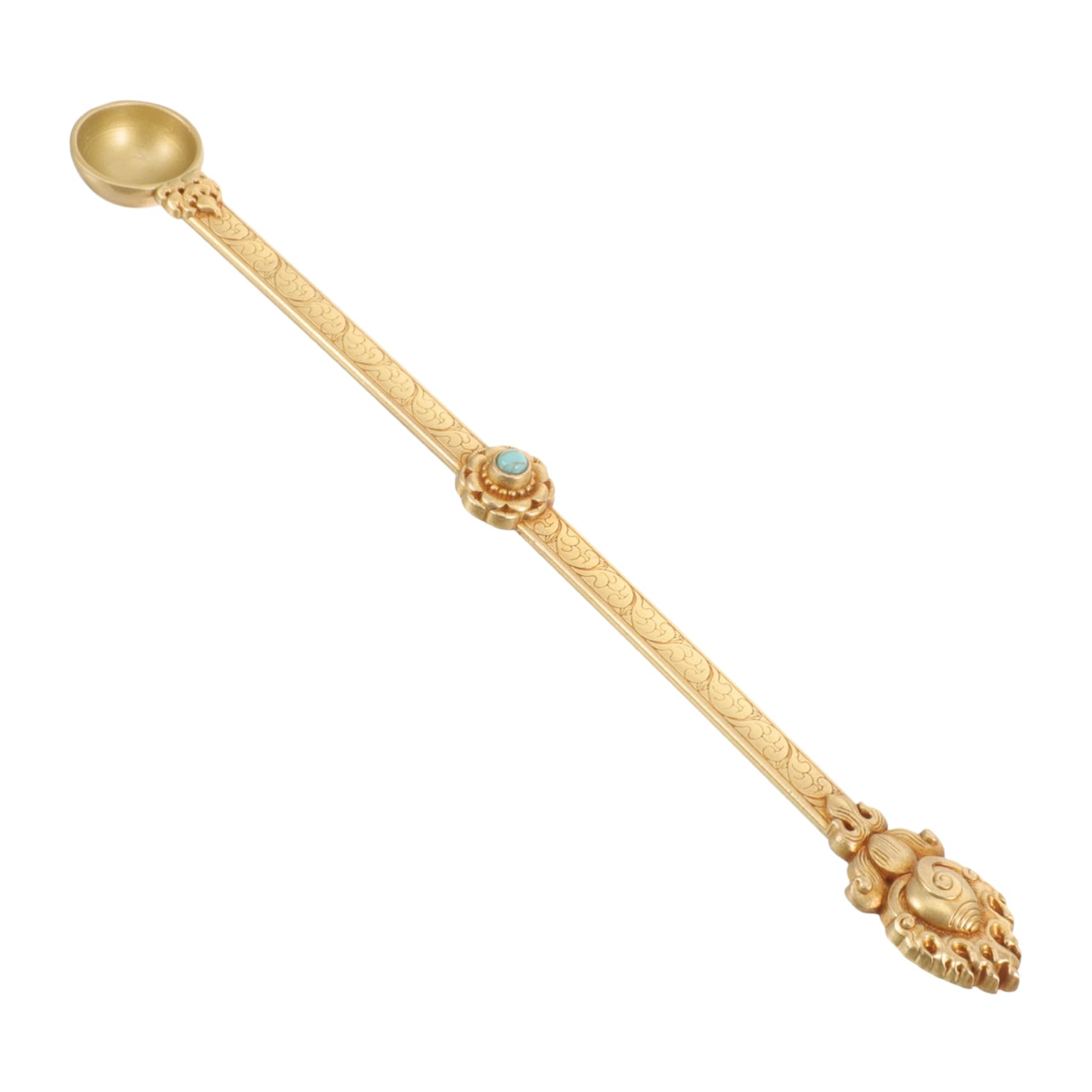 Cuchara religiosa para retirar cenizas de forma limpia en ceremonias