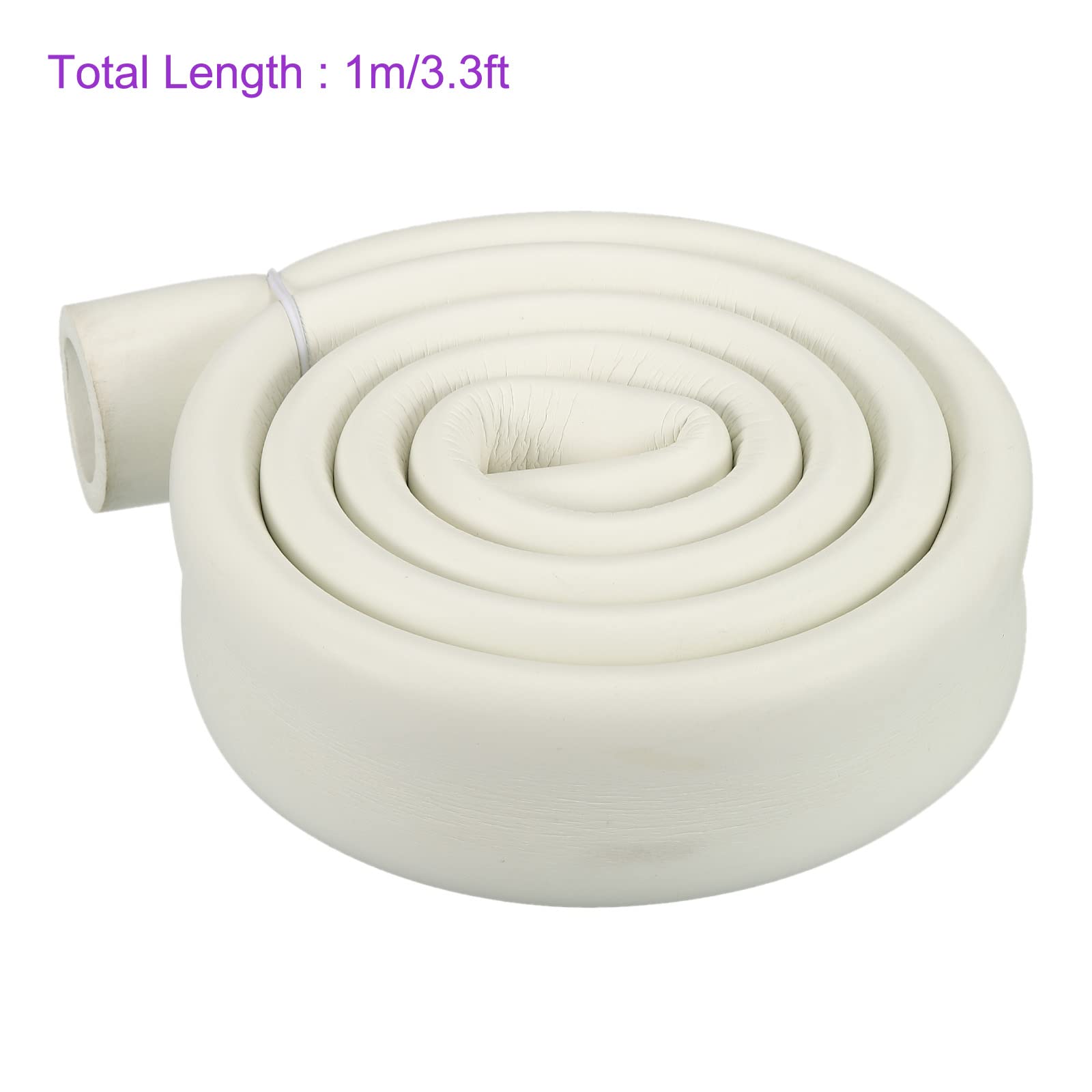 DMiotech 7/8" ID x 3/16" Thick 3.3ft White Foam Grip Wrap Closed Cell Foam Tubing Non-Slip for Utensil Tools Handle Support - Image 4