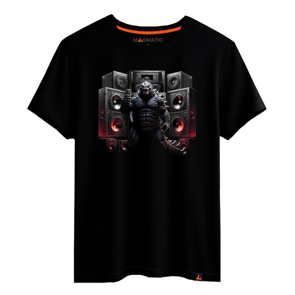 Magmatic - "Titan of The Seas T-Shirt Fantastic Creature for Men Unisex Child, Soundsystem Collection Black Premium 100% Cotton T-Shirt, Japanese Gift, Gift for Men Fan of Japanese Culture