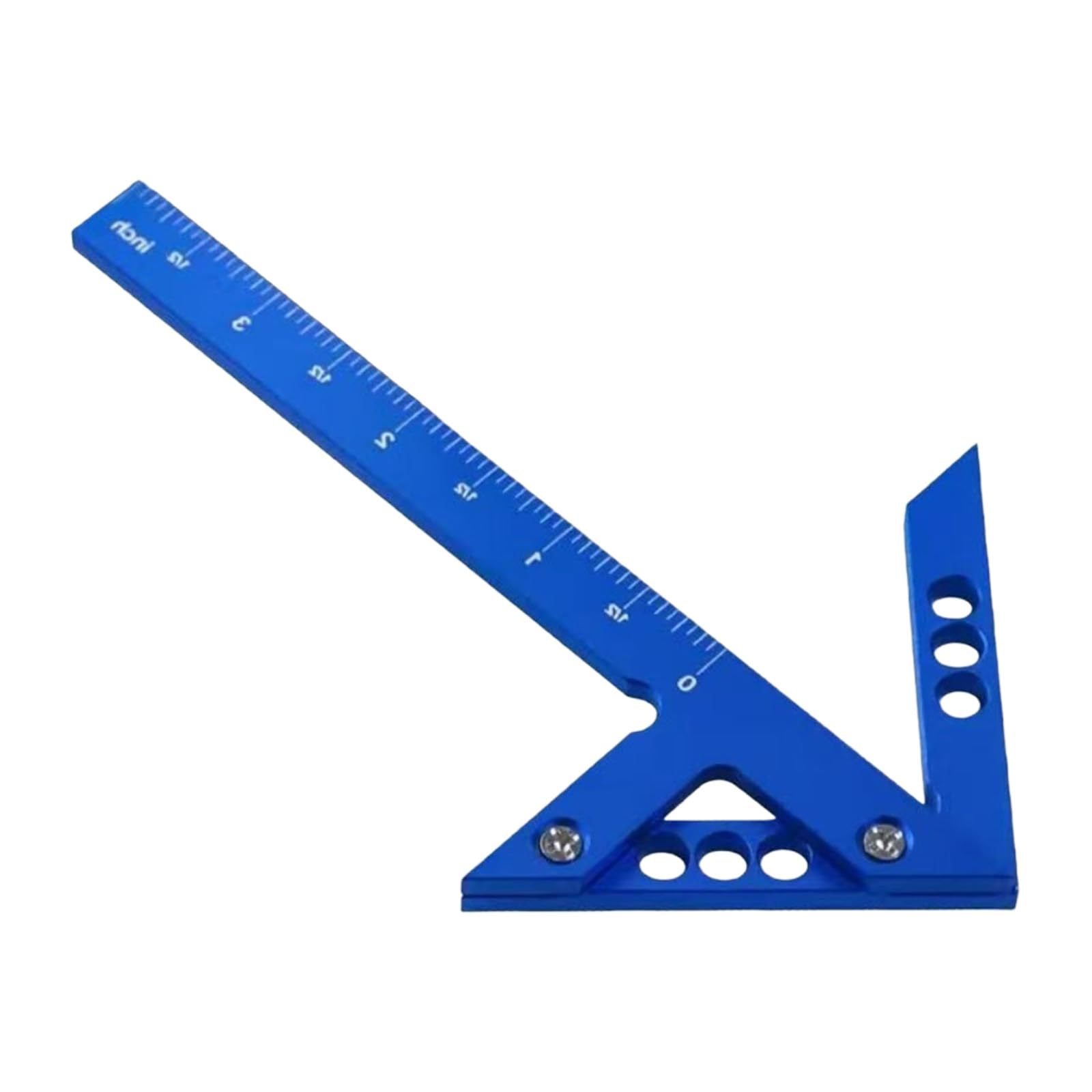 Zbiianxer Blue I Mperial Professional Aluminum Marking Gauges Lightweight Woodworking Measuring Tool For Accurate & Angles Measurement Aluminum Mixture Woodworking Measuring King