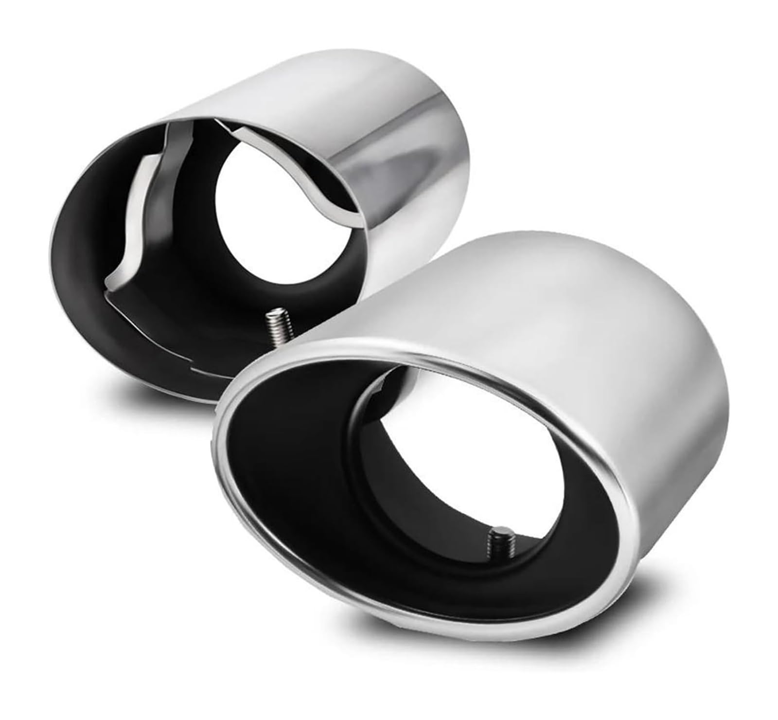 Escape Tubo Silenciador Imulador Para Accord 2008 2009 2010 2012 Tubo Escape Coche Punta Silenciador Trasero Acero Inoxidable(2pcs)