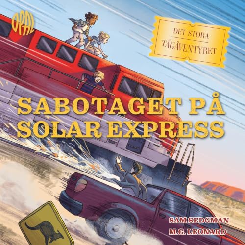 Diseño de la portada del título Sabotaget p&aring; Solar express