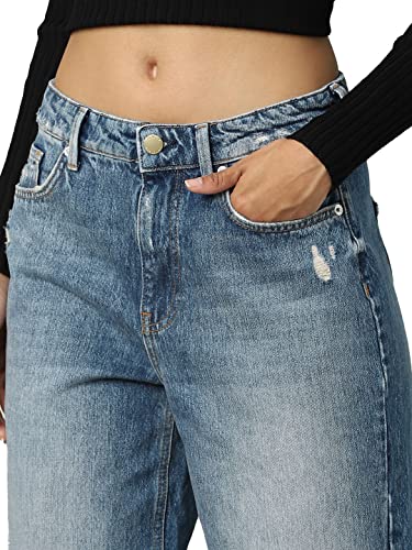 Image of ONLY Women's High Rise Straight Jeans