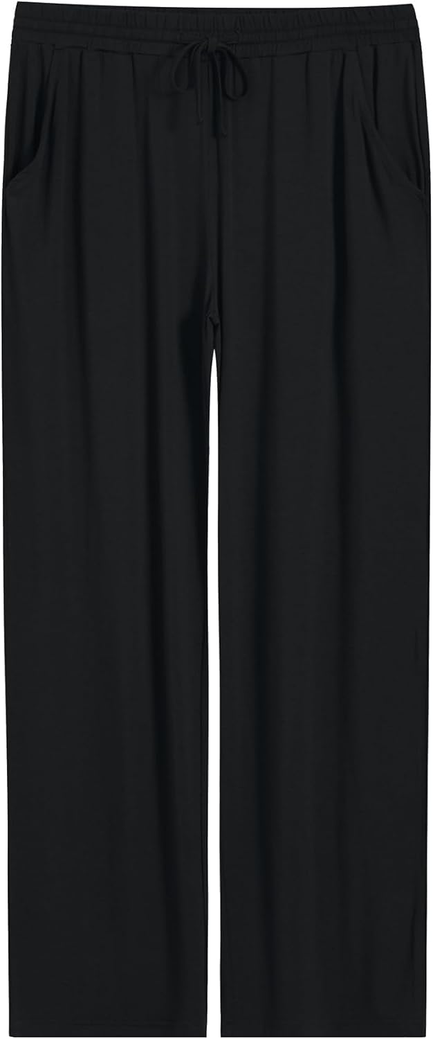 Latuza Women's Tall Pajama Pants Soft Bamboo Viscose Lounge Pants with Pockets