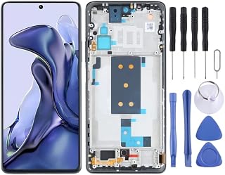 HUANGYUNCHAO Acessórios telefônicos Tela Original OLED LCD para Xiaomi Mi 11t / 11t Pro Digitizer Substituição do telefone celular